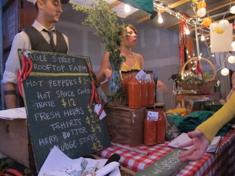 Rooftop Farm goods at the Night Market